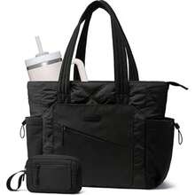 Bolsa feminina estilo sacola, essencial para enfermeiras, bolsa leve e acolchoada com compartimentos. - Multicolorido - Ver 12