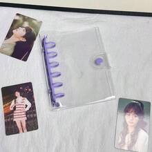 A7 Clear Photo Album,Scrapbooking Organizer,Binder Notebook, Monthly/Dot/Gird/Line Binder Diary,A7 Ring Journal Hand Book - Multicolor - View 9