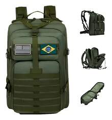 50L Reinforced Waterproof Men's Backpack For Camping, Travel, Mountaineering, Hiking And Outdoor Adventures - 綠色的 - 查看 6