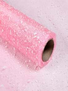 New 2026 Shimmering Leaf Tulle Ribbon, 19.7 Inches Wide And 4 Yards Long, Snowflake Tulle Fabric Ribbon, Suitable For Thanksgiving, Halloween, Christmas Gift Wrapping, DIY Ballet Tutu Sewing, Bow Wedding Thanksgiving Decorations, Craft Materials, Party Supplies And Holiday Decorations. - Multicolor - View 11