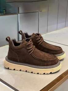 Zapatillas de moda casuales con suela gruesa para hombres, zapatos deportivos de media altura livianos y cómodos de alta calidad, adecuados para todas las estaciones