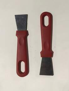 2pcs Angled Cleaning Scraper Tools, Pot/Pan Bottom Scraper, Grease Remover, Straight Ice Scraper For Refrigerator