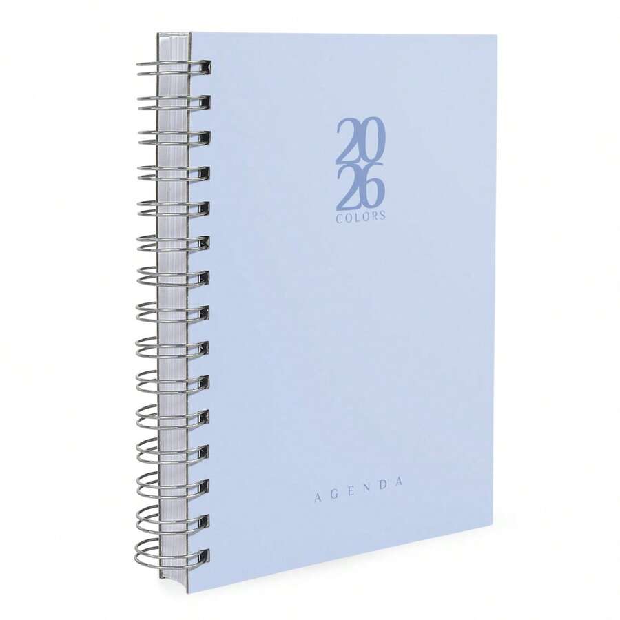 iscool 2026 Solid Colors Hardcover Agenda - 天藍色 - 查看 1