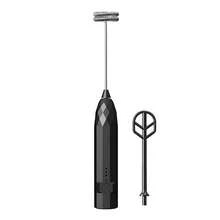 Montalatte elettrico portatile, montatore di latte ricaricabile a 3 velocità, adatto per matcha, cappuccino, cioccolata calda, tè, cottura, uova - Multicolore - Visualizzare 13