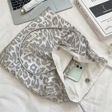 New Autumn/Winter Leopard Print Large Capacity Shoulder Bag, Suitable For Daily Use, Commuting, School And Casual Occasions - Multicolor - View 6