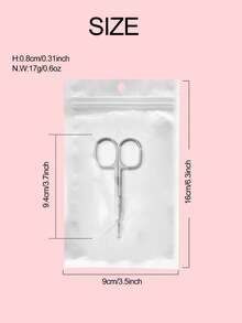 YUANDU 1把指甲死皮剪，美甲用品，美甲工具，美甲艺术工具，返校季，指甲，美甲工具（适用于贴片式美甲），修甲修脚工具 - 銀色 - 查看 3