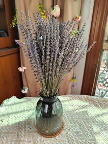 100支装Ocedes天然薰衣草花束 - 芬芳薰衣草花，适用于家居装饰、婚礼、办公室、派对装饰、DIY礼品 - 用途广泛的植物装饰，适合所有节日 - 紫色 - 查看 12