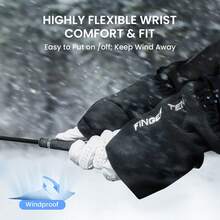 FINGER TEN 增强型冬季高尔夫手套，左右手通用，柔软保暖，腕部灵活设计，佩戴舒适，男女高尔夫球手运动户外适用