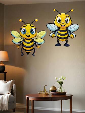 1ชิ้น (20-60ซม.), สีสันสดใส/สินค้ายอดนิยมข้ามพรมแดน, โลหะ, ของตกแต่งผนังรูปผึ้งการ์ตูนโลหะ, สไตล์น่ารักมีศิลปะ, ผึ้งลายทางร่าเริงที่มีรายละเอียด, เหมาะสำหรับเด็กและผู้ที่รักการตกแต่งบ้าน, ธีมแมลงน่ารัก – เหมาะสำหรับวันฮาโลวีน/คริสต์มาส/วันเด็ก, ปาร์ตี้ในบ้าน/โครงการ DIY/ขึ้นบ้านใหม่, ห้องนั่งเล่น/ห้องนอน/ห้องเด็กเล่น/ระเบียง, ฤดูใบไม้ผลิ/ฤดูร้อน, ของแขวนประดับตกแต่ง