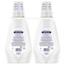 CREST Mouthwash/Mouth Rinse, 3D White Brilliance Whitening, Alcohol Free, Clean Mint, 2x1L (33.8 Fl Oz), Holiday Refresh Mint, Festive New Year Oral Care Essential - 白色 - 查看 9