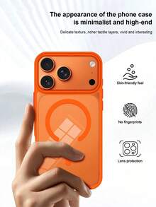 1 chiếc ốp lưng điện thoại Hadaasi chính hãng màu cam, chất liệu acrylic cứng cáp, trong suốt, chống ố vàng, tản nhiệt tốt, tương thích với MagSafe, dày dặn, chống rơi vỡ, phù hợp với các dòng điện thoại Apple 17e/17Pro/17ProMax/Air/17/16Pro/16ProMax/16Plus/16/16E/SE4/15Pro/15ProMax/15Plus/15/14Pro/14ProMax/14Plus/14/13Pro/13ProMax/13/12Pro/12ProMax/12/11ProMax/11/11Pro - trái cam - Xem 6