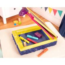 B. toys – Tablero Easel para niños – 2 Tableros de dibujo con Tiza, Marcadores, Borrador – Tablero portátil y Pizarra – Take It Easel – 2 años   – Take It Easel - Caballete con Acc - Ver 5