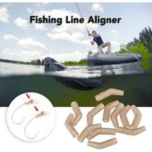 30/50/ UNIDS Fishing Line Aligner Anti - Hook Mangas Bent Hook Aligner Carp Fishing Cabello Aparejo Accesorio, Tubo de Goma de la Pesca, Tubo de Goma de la Pesca - inicial - Ver 4
