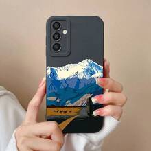 1pc For Samsung Galaxy A16 5G Case Cute Smiling Face Pattern Liquid Silicone Shockproof Phone Cover For Samsung A 16 5G Fundas ShellSuitable For IPhone 17 Air - 黑色 - 查看 6