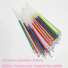 24/12pcs Glitter Gel Pen Set - Multi-Color Ink Refills, Suitable For Art, Crafts And Writing - Neutral Ink Pen Combo, Organized Display | Plastic - Multicolor - View 11