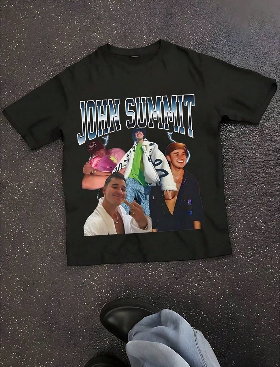 John Summit 90s Rap Tee John Summit Shirt Experts Only Dom Dolla EDM Shirt Festival Shirt Rave Shir - màu đen - Xem 1