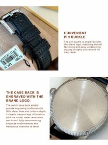 Burberry Utilitarian GMT Swiss Black Leather Men's Watch - Black - View 5