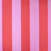 OHS Double Duvet Set Stripe Frill, Ultra Soft Cosy Fabric Vibrant Stripe Pattern With Ruffle Frill Edges Luxurious Double Bedding Set & 2 Pillowcases, Pink/Red - Pink - View 10