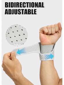 1 Stück verstellbare Handgelenkstütze mit 2 Federn, atmungsaktiv, Handgelenkstütze mit Kreuzriemen, Druckfixierung, für Basketball, Badminton, Tennis, Laufen, Radfahren, für Herren & Damen, Fitness Handgelenkbandagen Zubehör - Armband - Übersicht 6