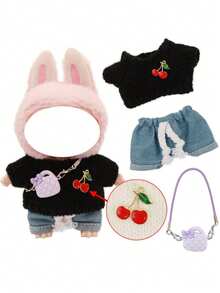 17cm Doll Clothes/Accessories Set, Doll Wardrobe Collection, Doll Dress Up - Multicolor - View 10