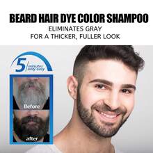 Les produits pour l'entretien de la barbe et la teinture pour barbe pour hommes peuvent créer une apparence de barbe tridimensionnelle et fournie. Ils sont fabriqués en mélangeant divers extraits végétaux et sont faciles et pratiques à utiliser. - Noir - Voir 7