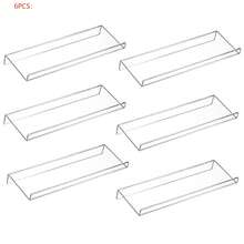 6pcs/8pcs Spice Drawer Organizer, Clear Acrylic Slanted In Drawer Seasoning Jars Insert, Expandable, Spice Jars Kitchen Countertop Rack Tray (Jars Not Include) - Transparent - View 3