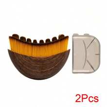 Lymphatic Contour Face Brush For Jawline & Chin Sculpting – Dry Brushing Massager For Lymphatic Drainage & Facial Fatigue Relief, Ergonomically Designed To Fit The Skin Precisely (2PCS) - màu nâu - Xem 8