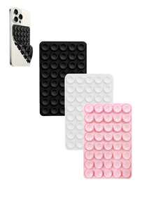 1 件、40 件经典硅胶吸盘双面手持自拍杆和支架、多功能粘性手机支架、可重复使用的粘性垫，用于手机支架或握把、用于自拍、视频等 - 易粘贴、易清洁、适用于 和 Android - 非常适合淋浴、视频录制和摄影，兼容 、Android 手机，生日、家人、朋友的礼物手机配件 - 彩色 - 查看 56