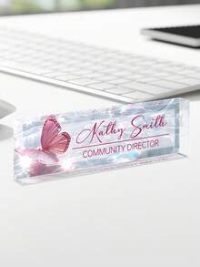 1 Tấm bảng tên để bàn bằng acrylic tùy chỉnh, 24 kiểu - Trang trí văn phòng cá nhân hóa, món quà lý tưởng cho sếp, giáo viên, luật sư, bác sĩ và đồng nghiệp - Hoàn hảo cho lễ tân gia, Giáng sinh, Lễ Tạ ơn, quà tặng cá nhân hóa, quà tặng ngày lễ - Nhiều màu - Xem 25