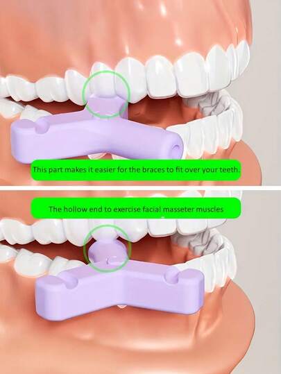 1pc Y-Shaped Silicone Chewing Stick, Multi-Functional Oral Care Product To Keep Breath Fresh And Maintain Oral Cleanliness