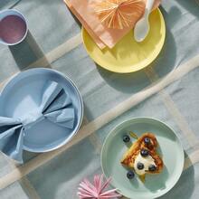 Kalas - Juego de vajilla de plastico para niños sin BPA tazon plato taza y cubiertos colores pastelConveniente y duradero, favorito para niños - Multicolor - Ver 7