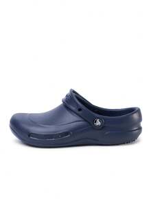 Crocs Giày lười Unisex thấm hút mồ hôi thoáng khí chống nắng chống gió giữ ấm đa năng logo trơn dễ giặt nhanh khô thể thao ngoài trời chạy bộ hàng ngày đi học nam nữ 10075-410 - Hải quân - Xem 1
