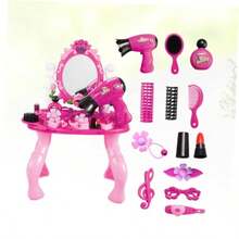 Abaodam Caja juguete de niña juguetes cosmeticos de belleza juguetes para niñas de niña infantiles herramientas para el cabello Princesa tocador niño rosaConveniente y duradero, favorito para niños - Multicolor - Ver 8