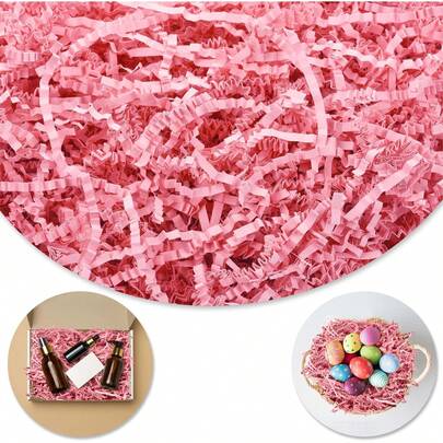 Crinkle Paper Filler, Shredded Paper, For Gift Baskets, Bridesmaid Proposal Gifts, Birthday, Wedding, Box, Bag, Basket Filler, Anniversary, Christmas Gift Wrapping Crinkle Cut Paper