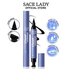 SACE LADY 飞翼眼线防水防晕染双头印章液体眼线笔 - 黑色 - 查看 2