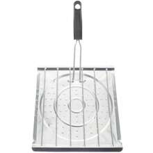 YQQ Parrilla Para Asar Estante Perforado De Metal Sin Revestimiento Con Mango Aislante Para Camping Cocina Pan Carne Verduras 15.35X7.87 Pulgadas2179 - Pago - Ver 1