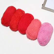 5pcs/250g 5-Color Handmade Crochet Yarn Set, Soft & Comfortable Knitting Yarn, Multipurpose For Crocheting Wallets, Clothes, Carpets, Suitable For DIY Valentine's Day Gifts, Scarves, Hats, Sweaters, Decorations, Wallets, Handbags, Approx. 50g/Pc (Random Packaging)