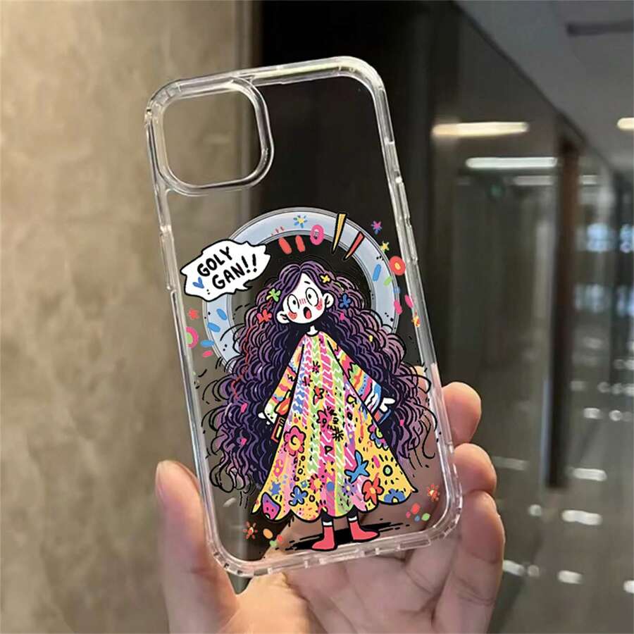 Transparent Magnetic Phone Case for 11 15 13 14 12 16 17 Pro Max 12 X Xs Soft Back Covers Fundas - transparente - Ver 1
