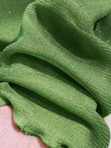 性感透视网纱长袖蕾丝边衬衫内搭上衣（女士款）