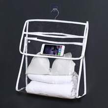 Waterproof Hanging Bathroom Bag, Dorm Bathroom Organizer For Dirty Clothes, Waterproof Phone Holder, Thick Storage Bag - Multicolor - View 8