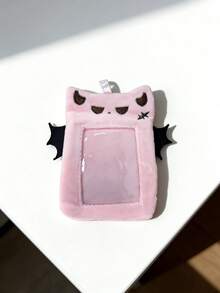 1pc Plush Bat Angel Devil Plush Card Holder, Cute & Fun, Suitable For Student ID, Transit Card, Idol Fan Card, Back To School Season - Multicolor - View 6