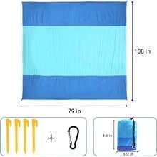 Manta De Playa para CampingMantel De 210 X 200 Cm para Picnic Lo Que Lo Hace Perfecto para Actividades Al Aire Libre Viajes A La Playa Y Campamentos - Azul - Ver 2