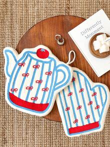 1条水瓶造型手巾，吸水性强，可悬挂，适用于厨房、浴室、房间装饰，吸水性好且易于清洁，厨房毛巾，浴室配件