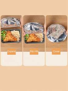 2/10/20/30/50/100/120 st. aluminiumfolieisoleringsskydd för kök och matbord - återanvändbara, värmebevarande matomslag för picknick, camping och hemmabruk, campingmatvärmarskydd | livsmedelssäkert skydd | återanvändbara matomslag matskydd plastfolie kylskåpsorganisatörer förvaring - Multifärgad - Visa 9