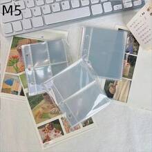 A5/A6/A7/A8 Size Transparent Matte Loose Leaf Inner Pages, Sticker Books, Sticker Backings, Stamp Albums, Cultural Stamp Pages, Ink Pad Refill Pages, 3D Sticker Book Sticker Boards, Sticker Book Making, Book Covers, Office Supplies 10pcs Matte Sleeves (Random Styles) - Clear - View 7