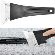 1pc Car Ice Scraper - Black Plastic Handle + Clear Scraper Blade, Portable Windshield/Window Deicing Scraper, Suitable For Sedan/SUV/Truck/RV, Winter Snow Removal Tool - Multicolor - View 10