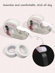 1 Roll/Set Waterproof Double-Sided Tape, Strong Adhesive, Long-Lasting, Transparent Invisible Design, Suitable For Securing Chest And Collar Clothing To Prevent Wardrobe Malfunction