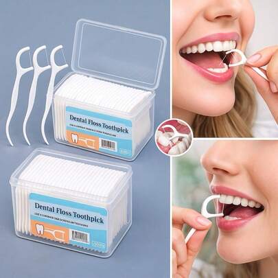 Kit Fio Dental Ultrafino Escova De Limpeza Interdental Pick Oral Higiene e Cuidado