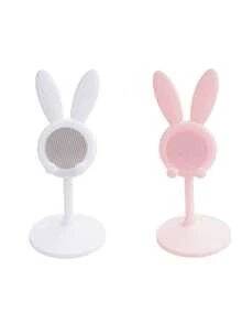 1 个可爱兔子形状多功能可调节手机支架，可扩展的 iPad/平板电脑桌面支架，创意装饰和充电，防滑设计，适用于各种场景 - 兔子耳朵 - 查看 9