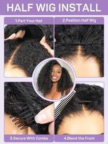 OQ Hair Balayage Highlight Brown Kinky Curly Half Wig Draw-Strings Flip Over Wig 180% Density 16-28 Inch Wear Go Half Wig 100% Virgin Human Hair Wigs 100 Natural Human Hair Wigs Glueless Glueless Sans Colle Bling Hair Human Hair Christmas Wigs Y2k Human Hair Wig Christmas Gifts Hair Accessories 100 Human Hair Wigs Real Human Hair Lace Wig Daily Use Quick Ship Women Fast Shipping Vacation Travel For Women